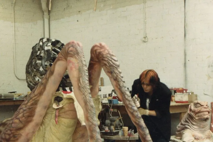 Workshop photograph from the Screaming Mad George research archive.