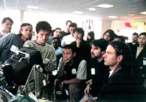 A third behind-the-scenes view from Nintendo's Los Angeles shoot for the live-action F-Zero X commercial.